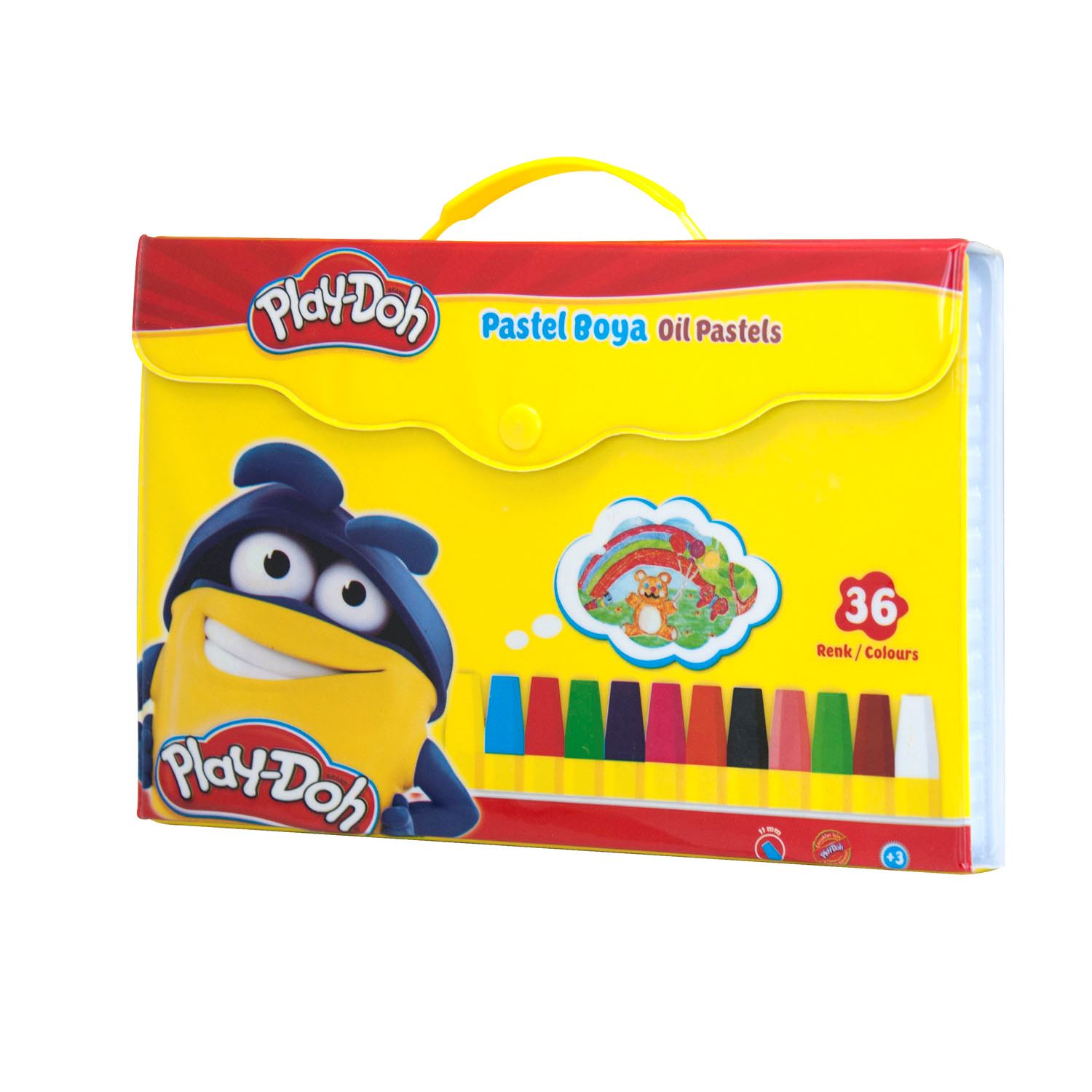Play-Doh 36-Colour Oil Pastel Set with Carry Case