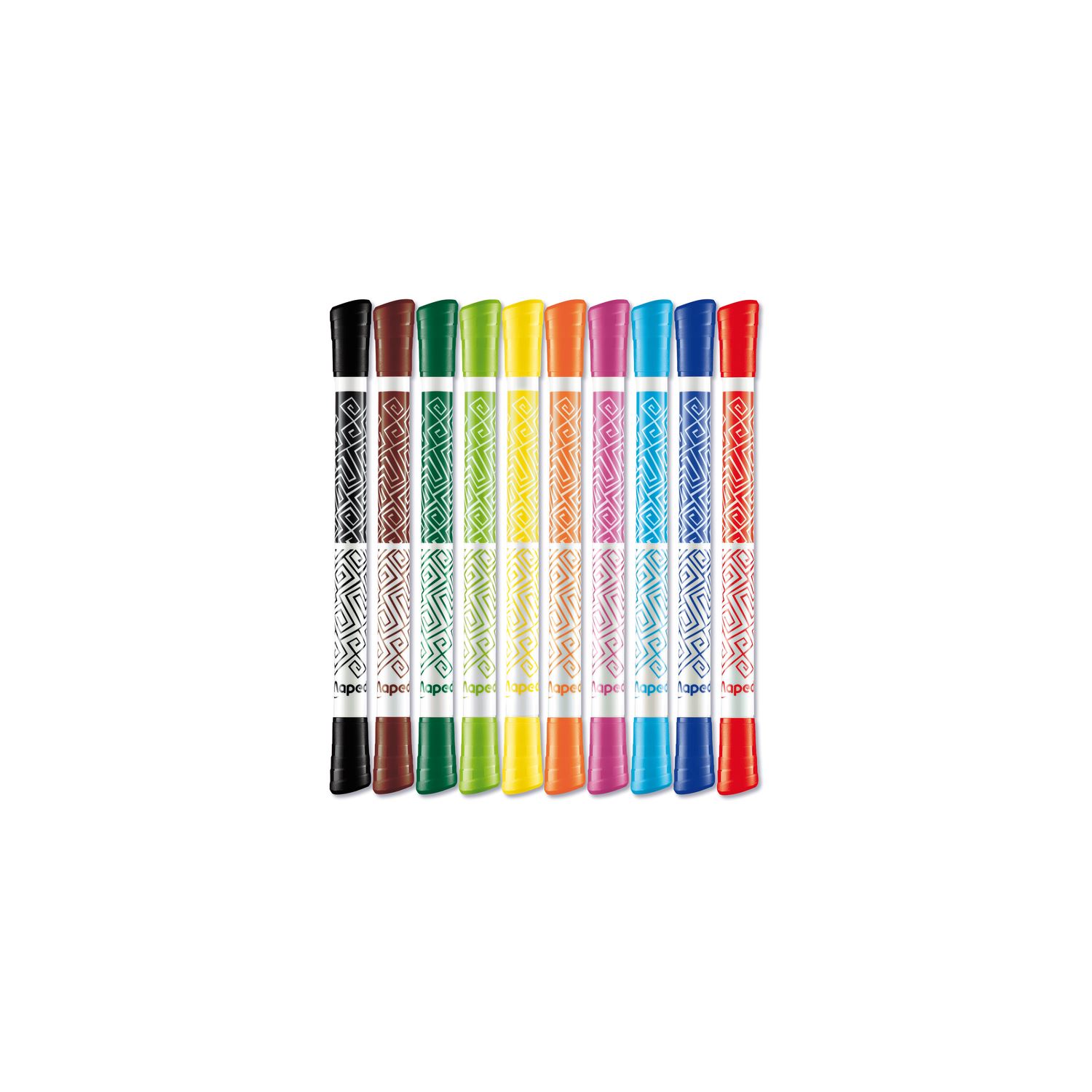 Maped Color'Peps 10 Renk Çift Uçlu Keçeli Kalem