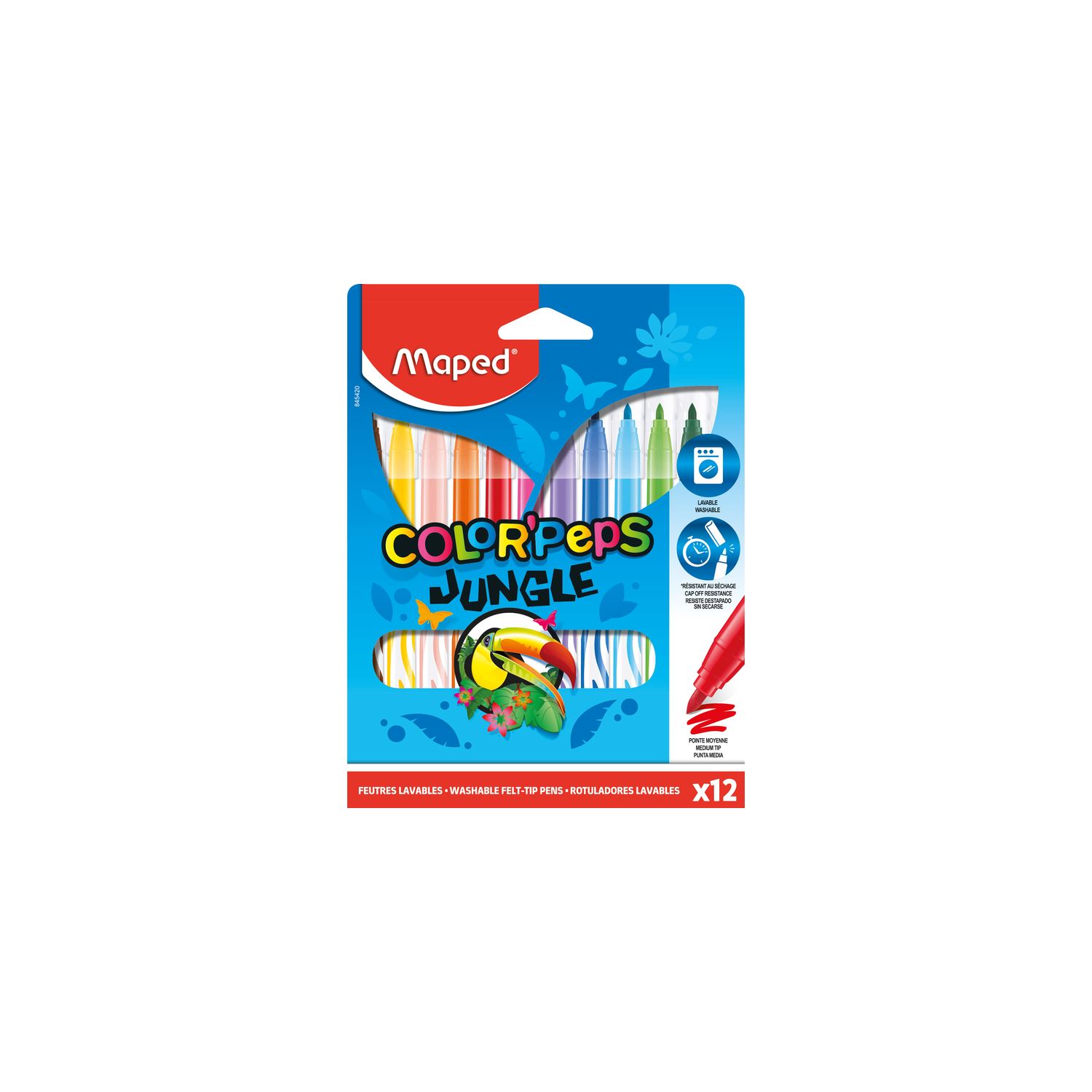 Maped Color'Peps Jungle Keçeli Kalem 12 Renk