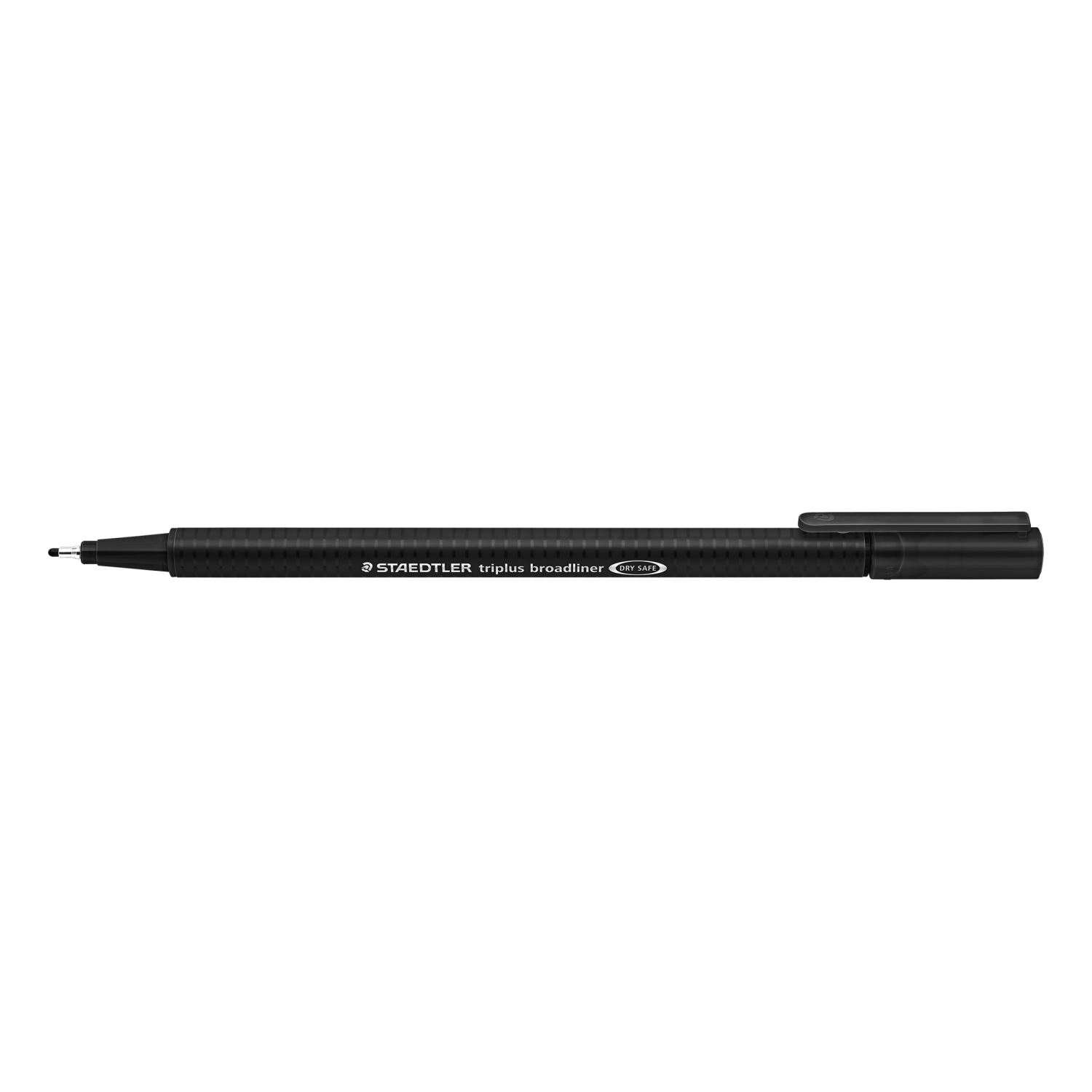 Staedtler Triplus Broadliner, чёрный фломастер