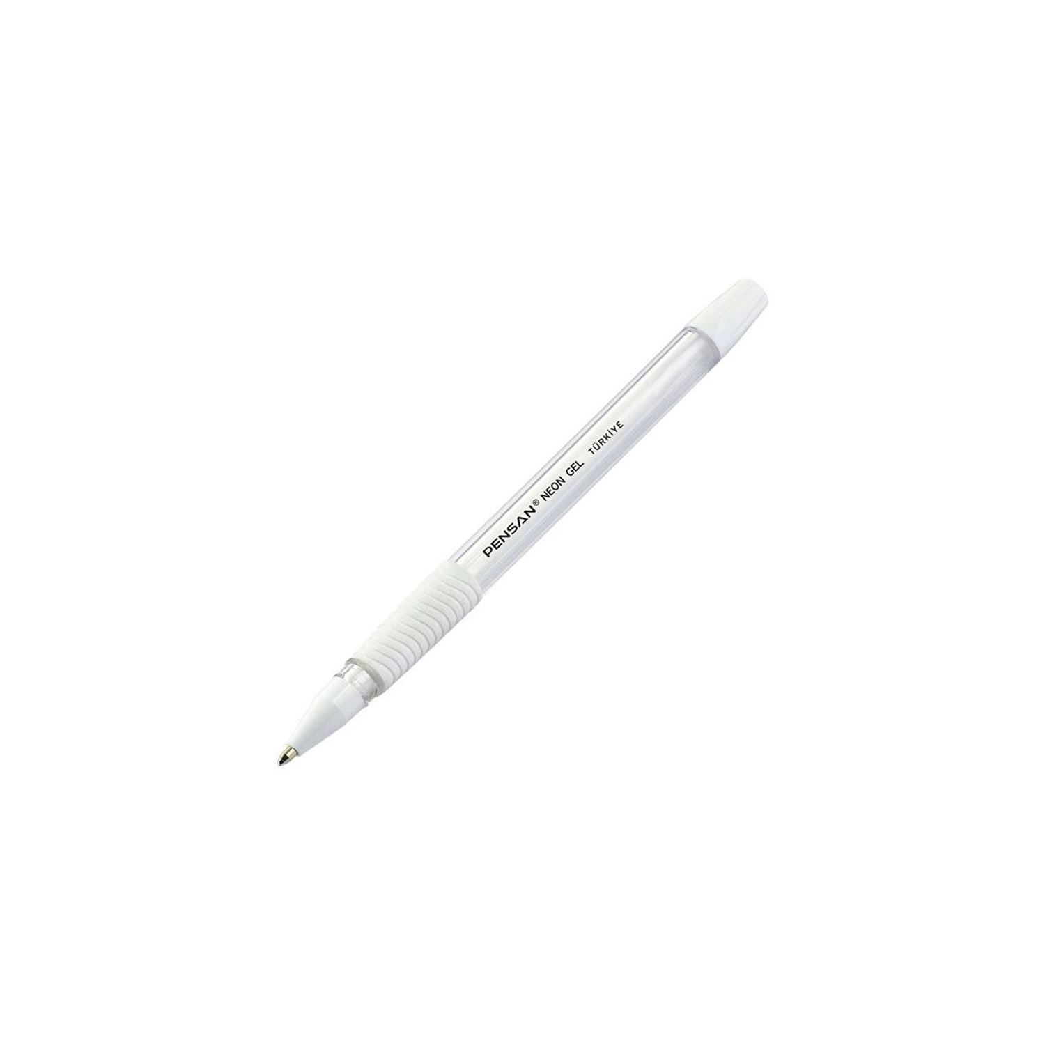 Pensan Neon Gel White Ballpoint Pen