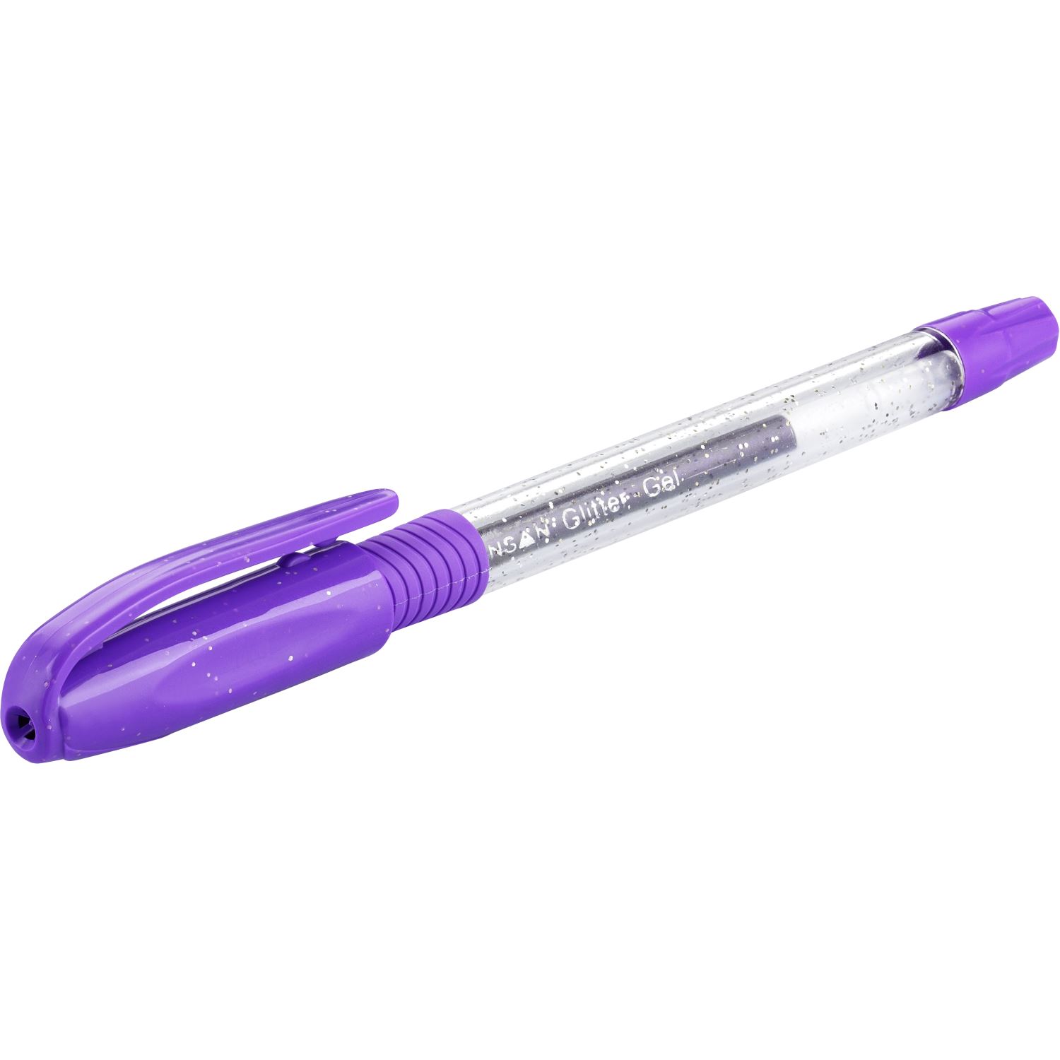 Pensan Glitter Gel Purple Glitter Ballpoint Pen
