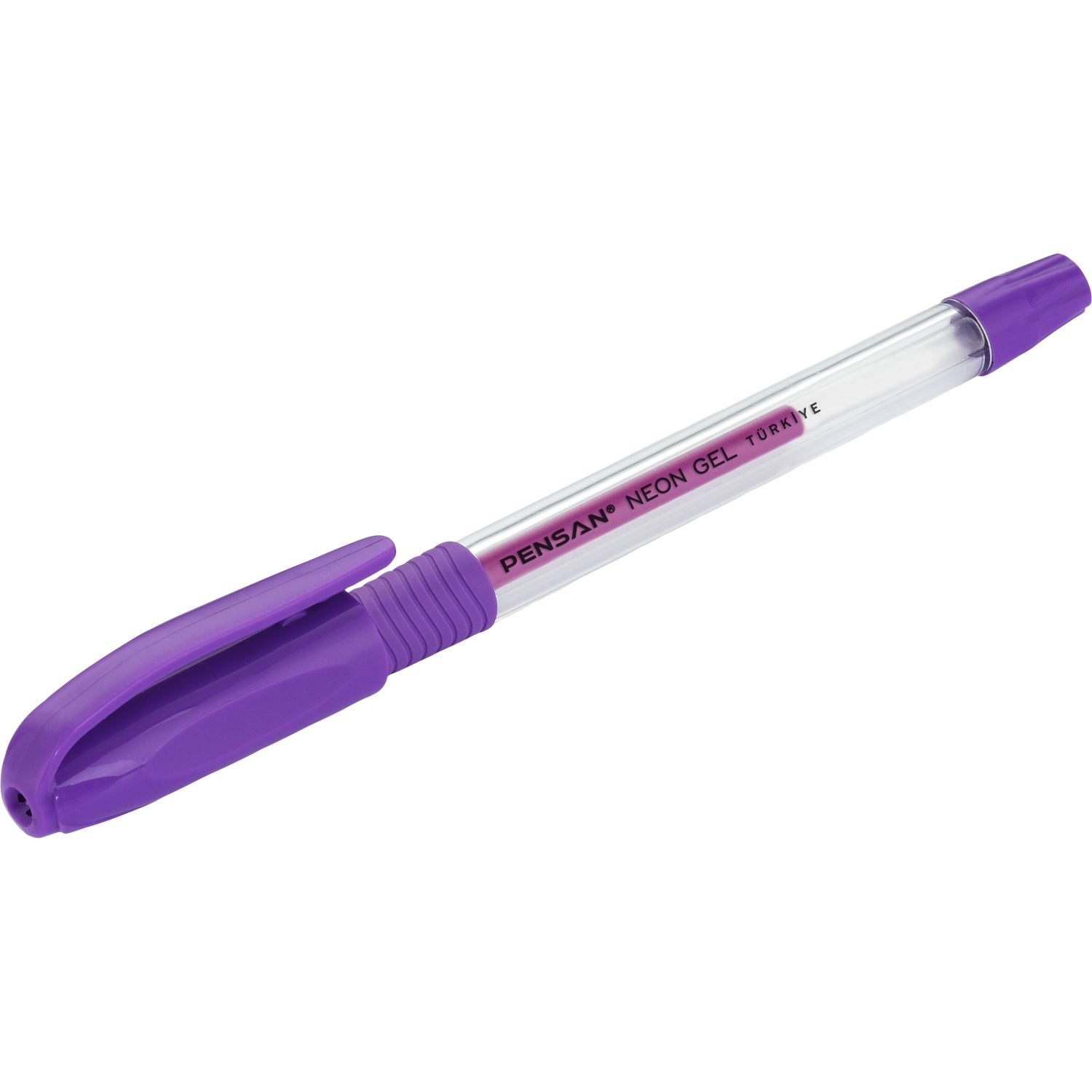 Pensan Neon Gel Purple Ballpoint Pen