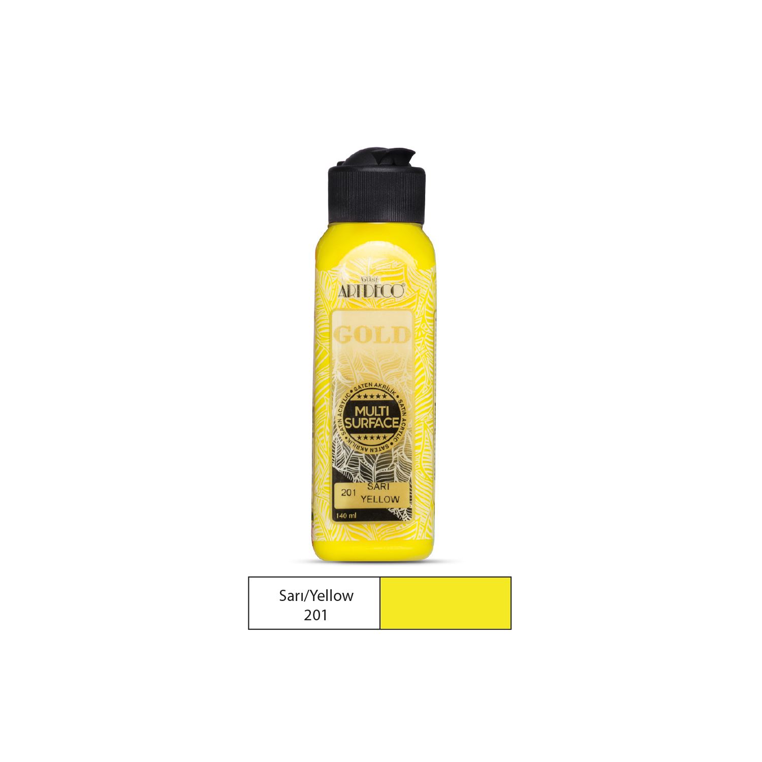 Artdeco Gold Multi-Surface Akrilik Boya 140ml Sarı