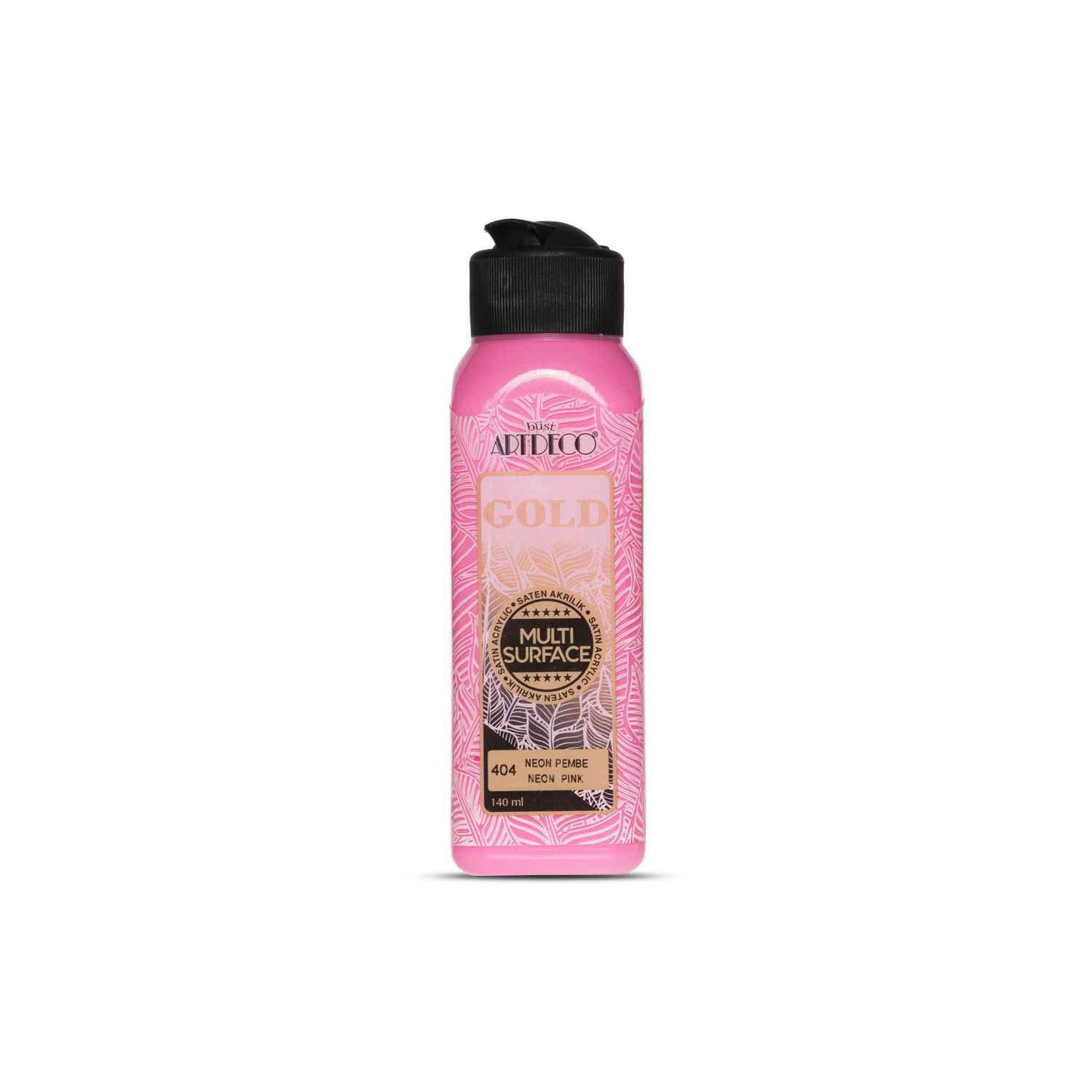 Artdeco Gold Multi-Surface Neon Akrilik Boya 140ml Neon Pembe