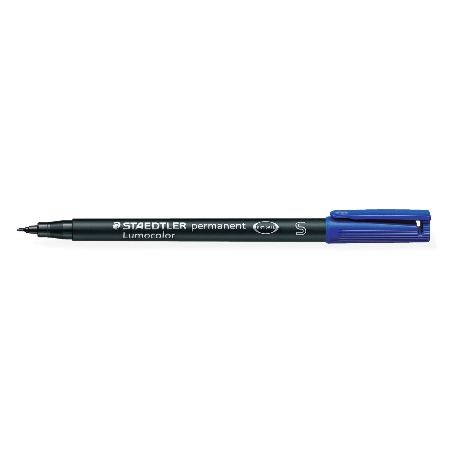 Staedtler Lumocolor, синий маркер для плёнки с косым наконечником