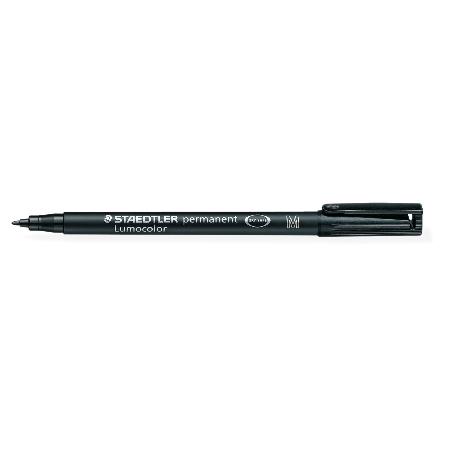 Staedtler Lumocolor, чёрный маркер для плёнки с толстым наконечником