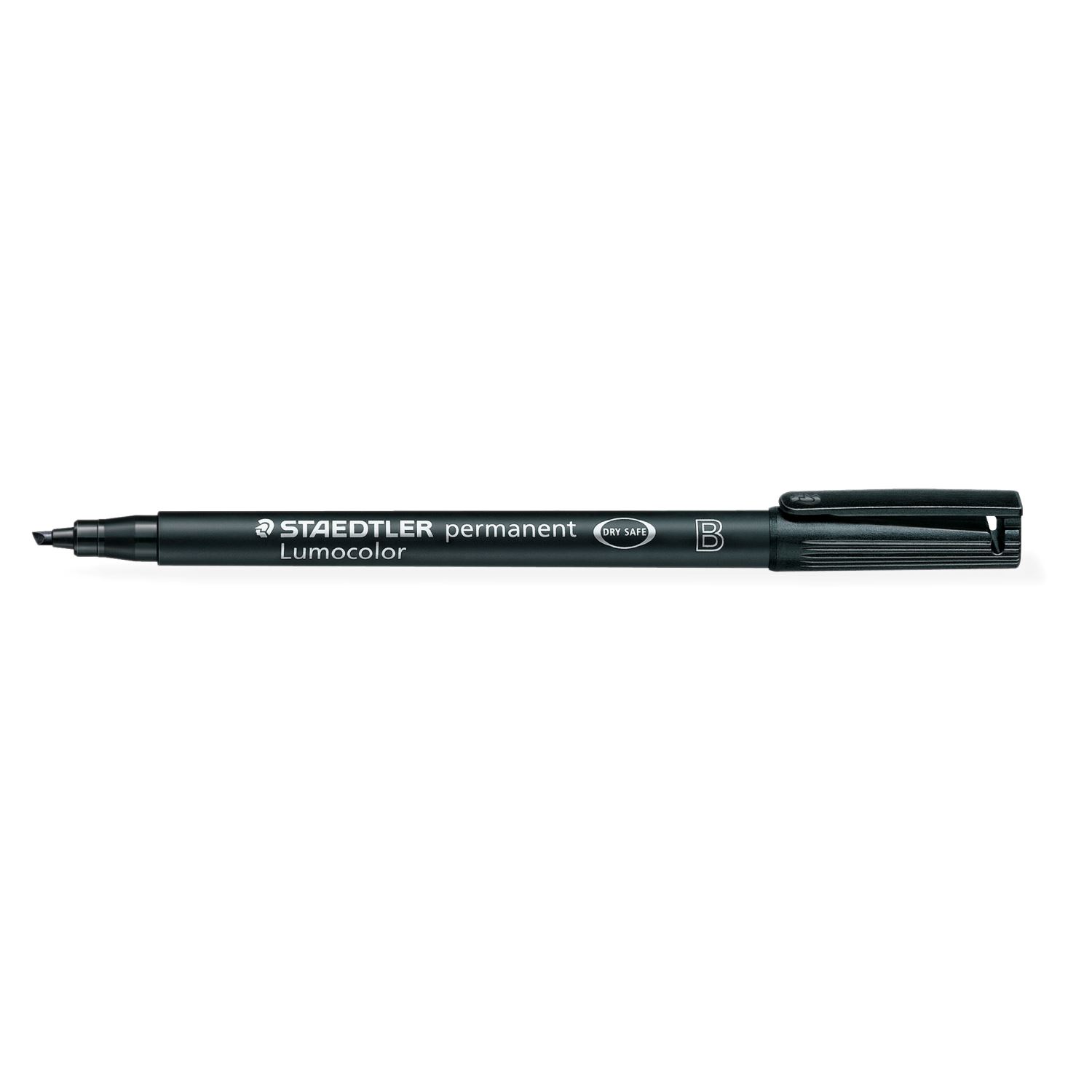 Staedtler Lumocolor, чёрный маркер с косым срезом