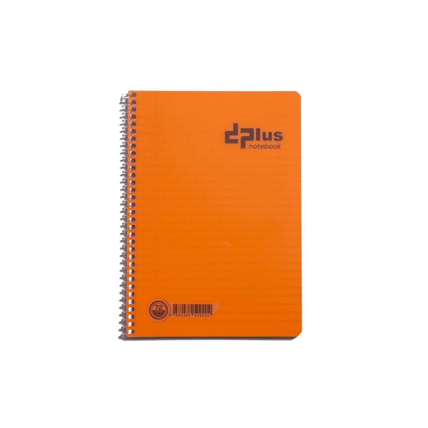 Dplus A4 Kareli Plastik Kapak Telli 72Yp Defter PEMBE