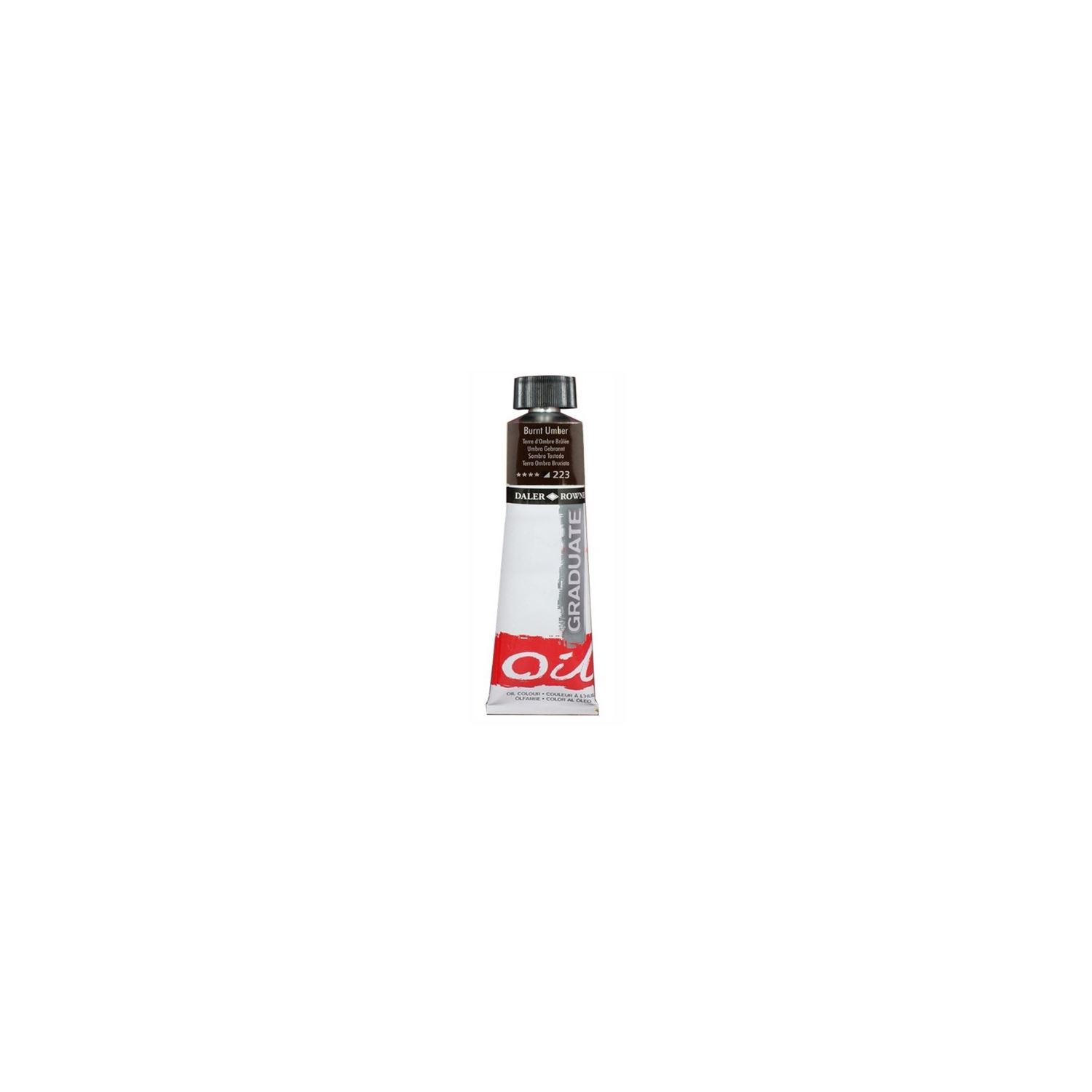 Daler Rowney Graduate Yağlı Boya Burnt Umber