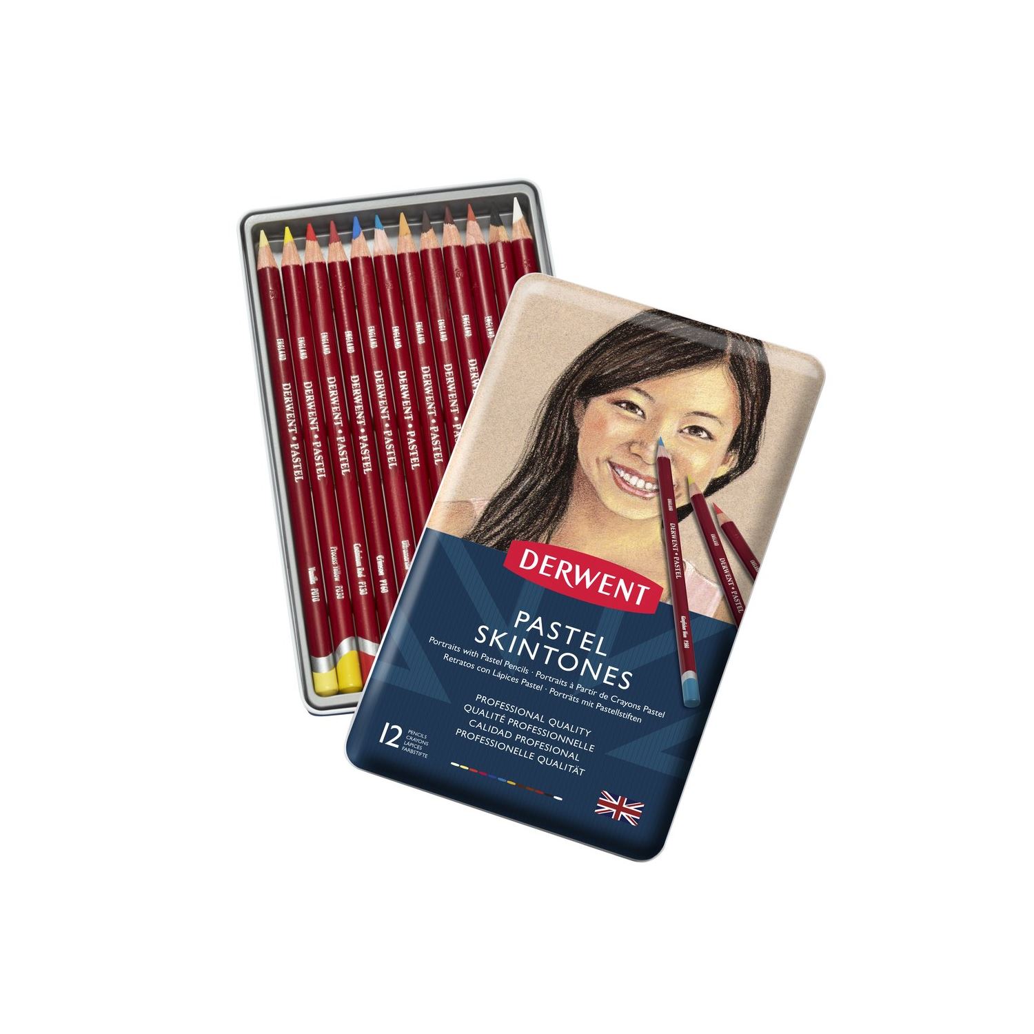 Derwent Pastel Pencils Pastel Kalemi Seti Ten Renkleri