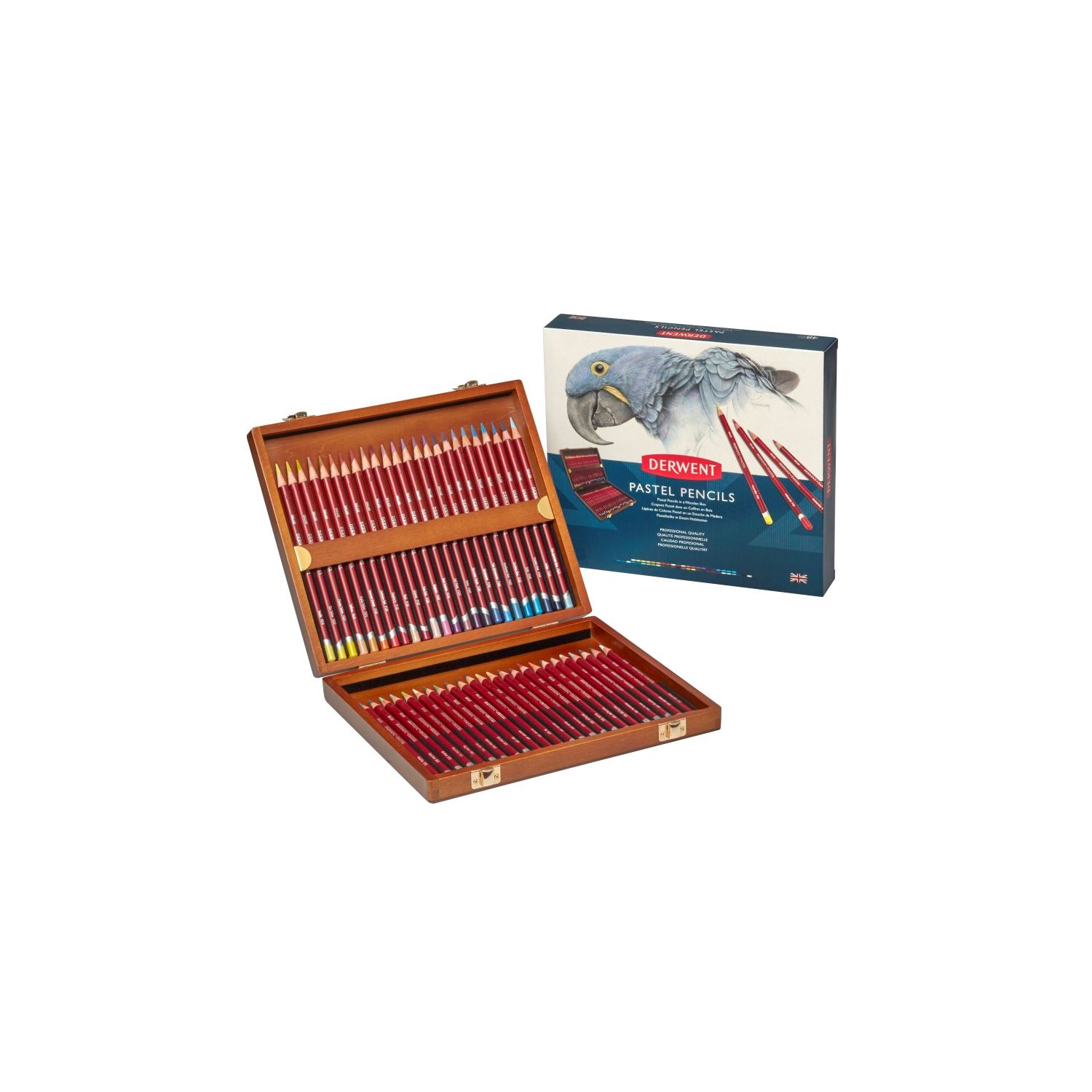 Derwent Pastel Pencils Pastel Kalemi Ahşap Set 48 Renk