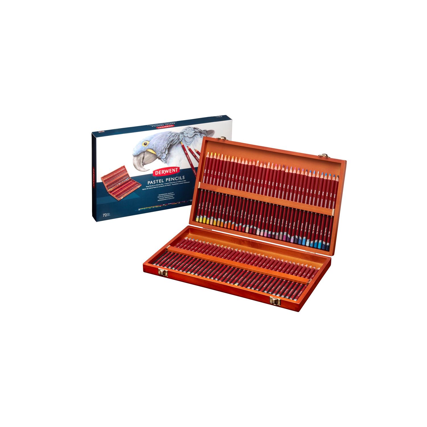 Derwent Pastel Pencils Pastel Kalemi Ahşap Set 72 Renk