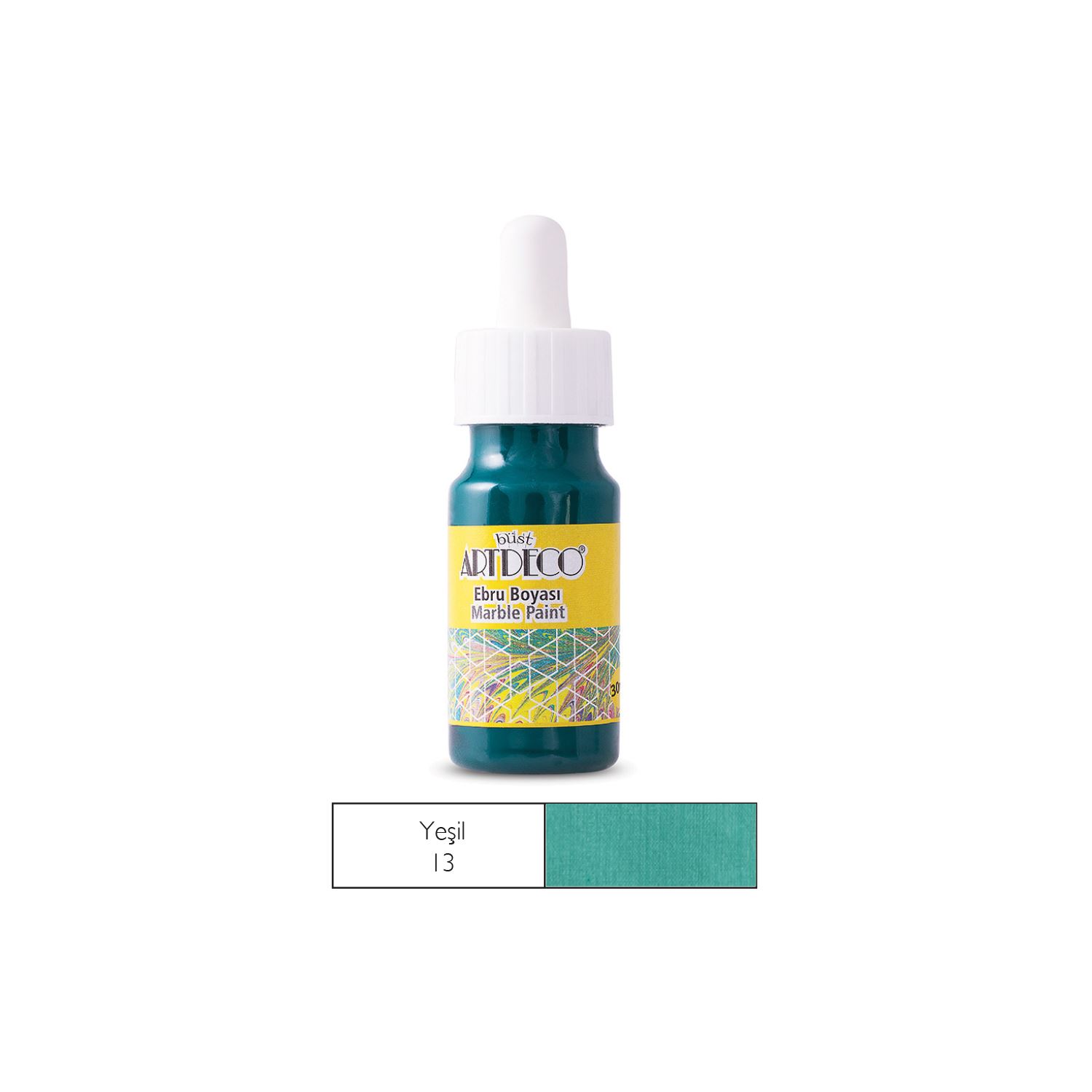 Artdeco Ebru Boyası 30ml Yeşil