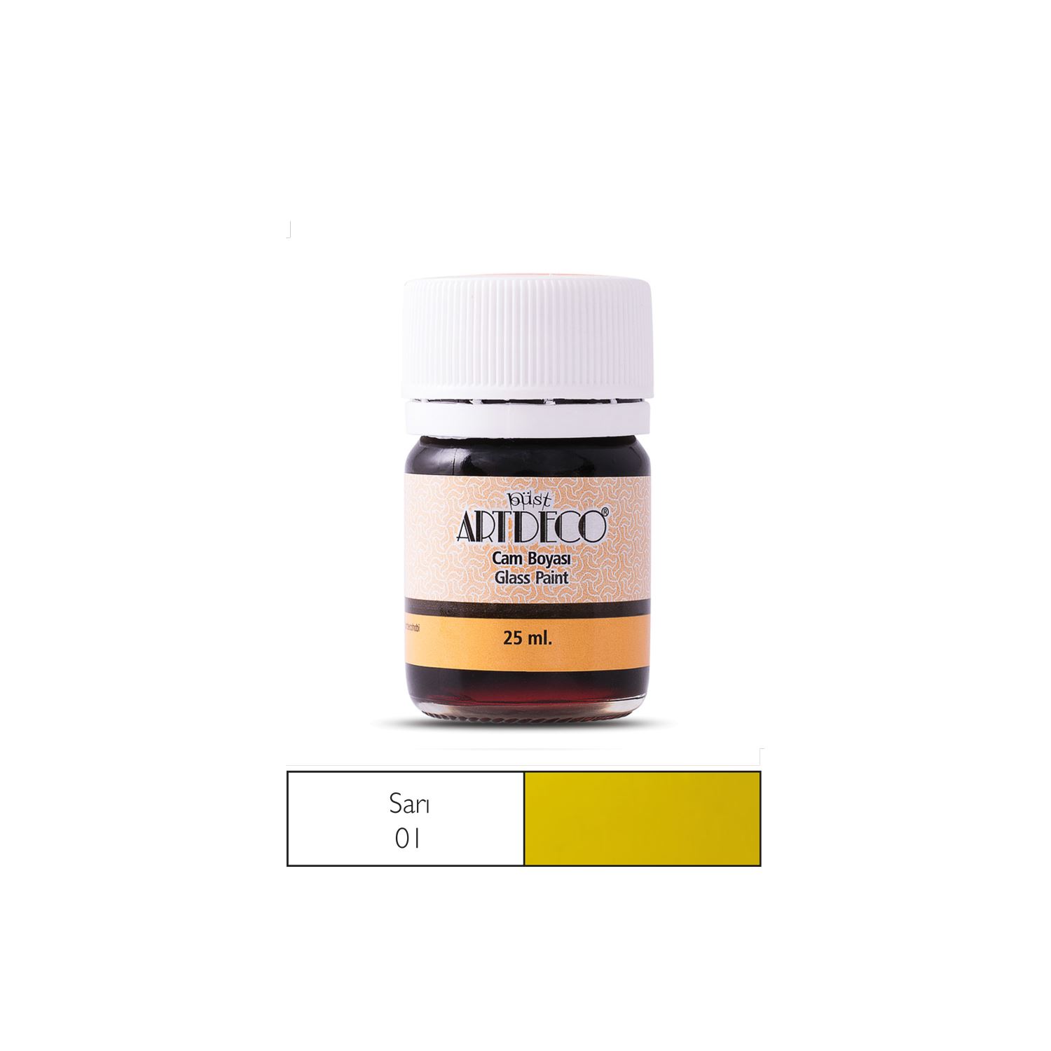 Artdeco Cam Boyası 25ml Sarı
