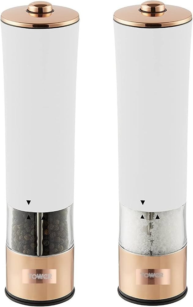Tower Rose Gold Electric Salt & Pepper Mill T847003RW