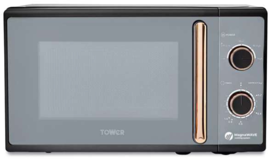 Tower Cavaletto T24038RG Mikrodalga Fırın 20 L 800 W Siyah