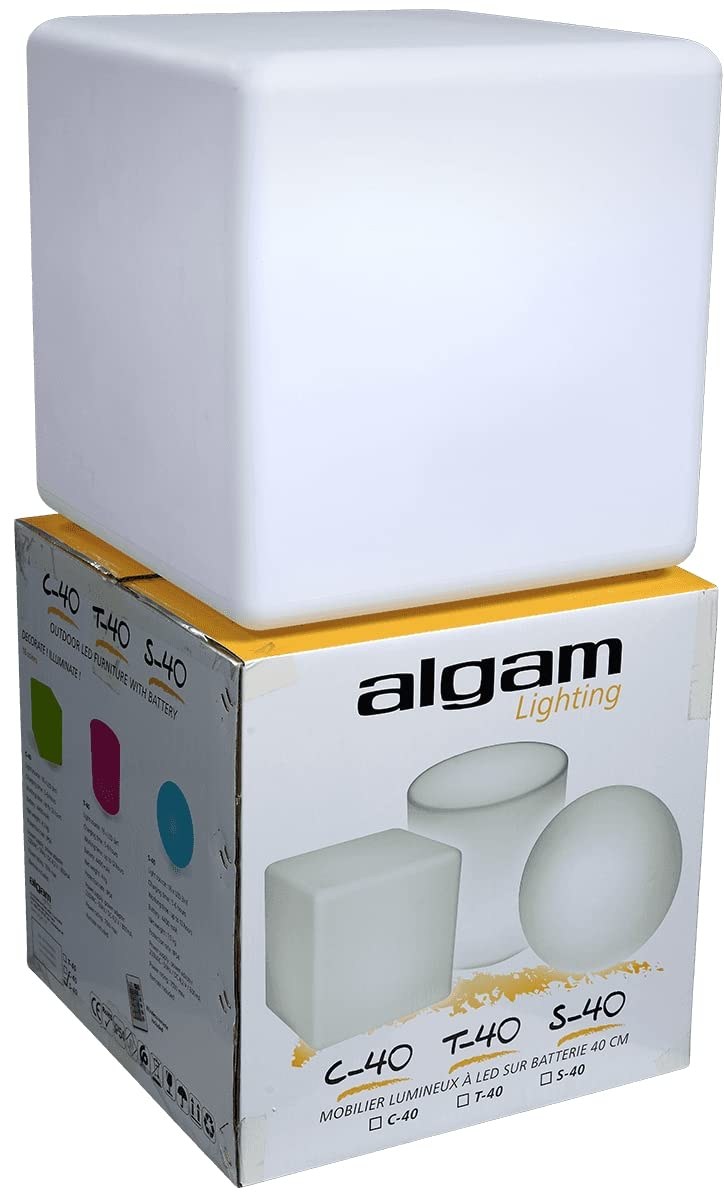Algam Lighting C-40 40 cm Işıklı Küp