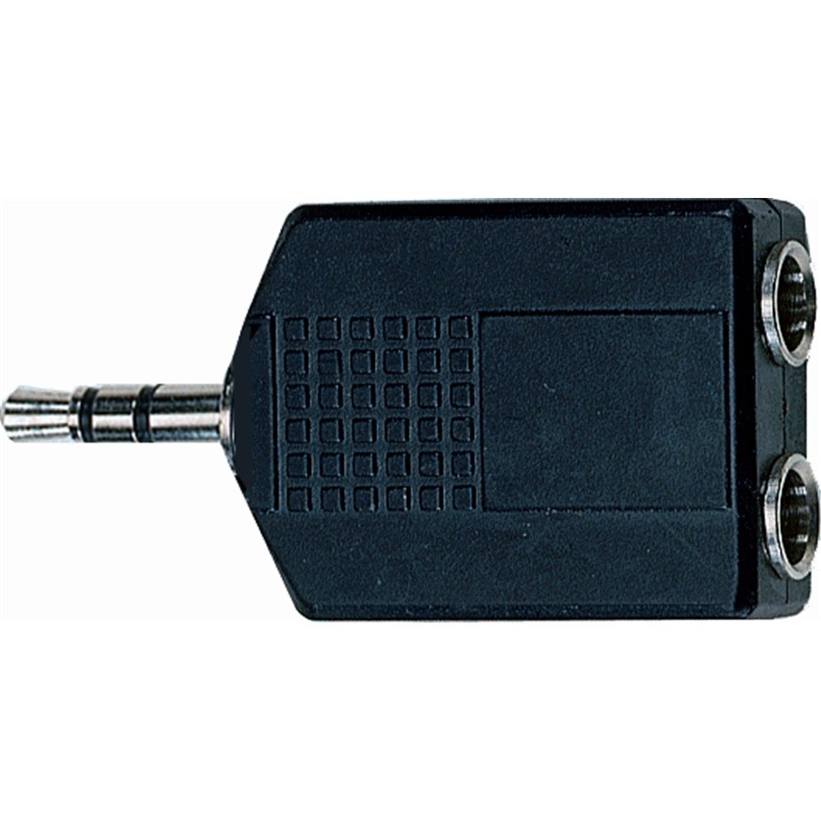 Quik Lok AD/266 Stereo 3,5 mm - Çift Stereo 6,3 mm Dişi Adaptör