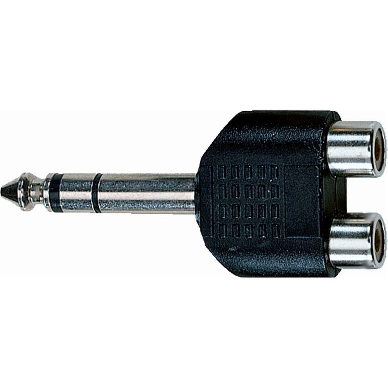 Quik Lok AD/272 Stereo 6,3 mm - Çift RCA Dişi Adaptör