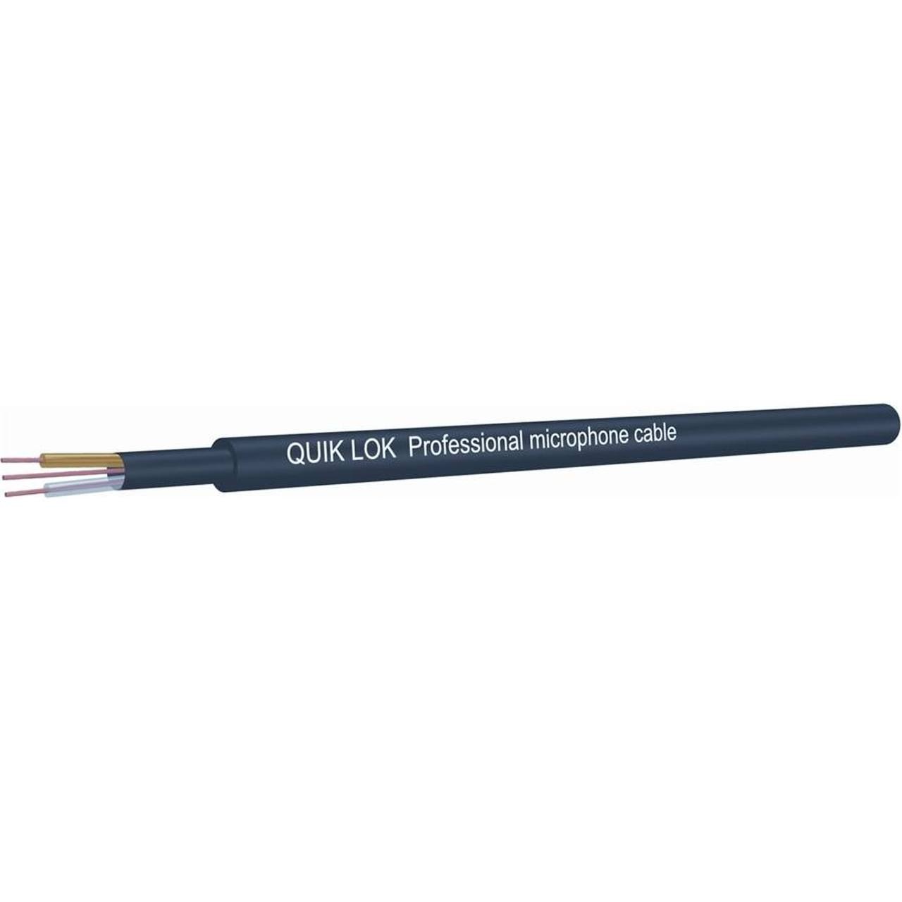 Quik Lok CM/675BK Black Professional Microphone Cable