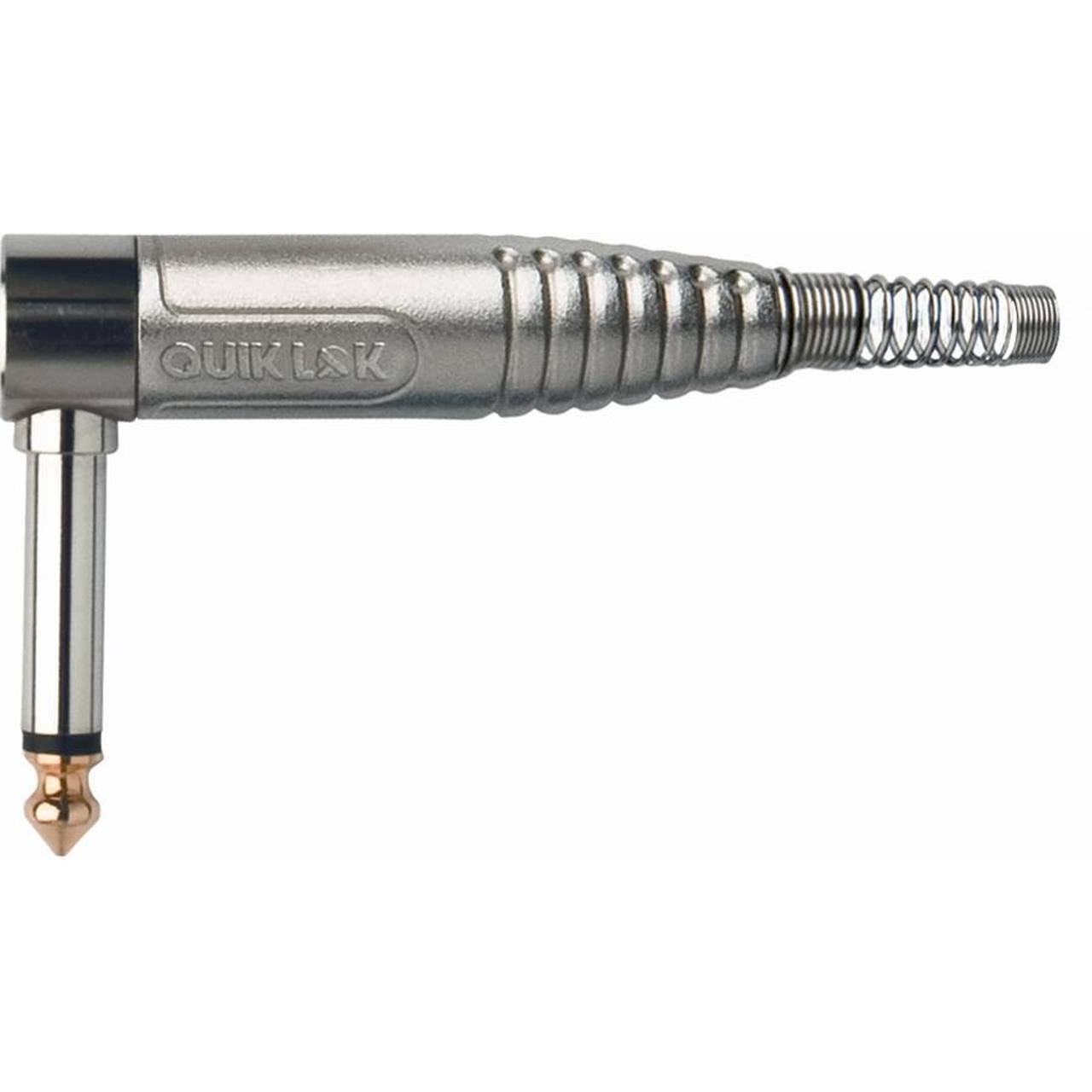 Quik Lok G/225 Mono 6.3 mm Right-Angle Metal Jack Plug