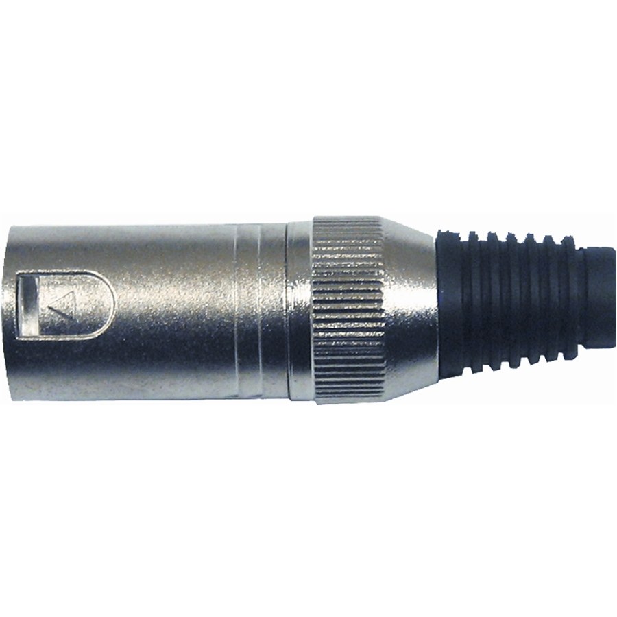 Quik Lok NC 355 K — металлический 3-контактный штекер XLR, папа