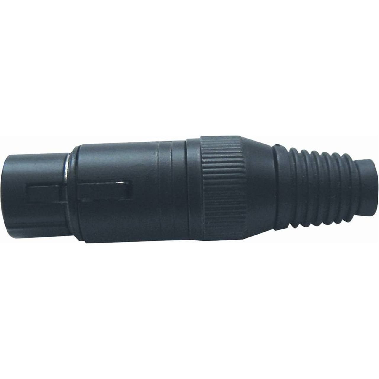 Quik Lok NC364K Black 3-Pin Female XLR Metal Connector