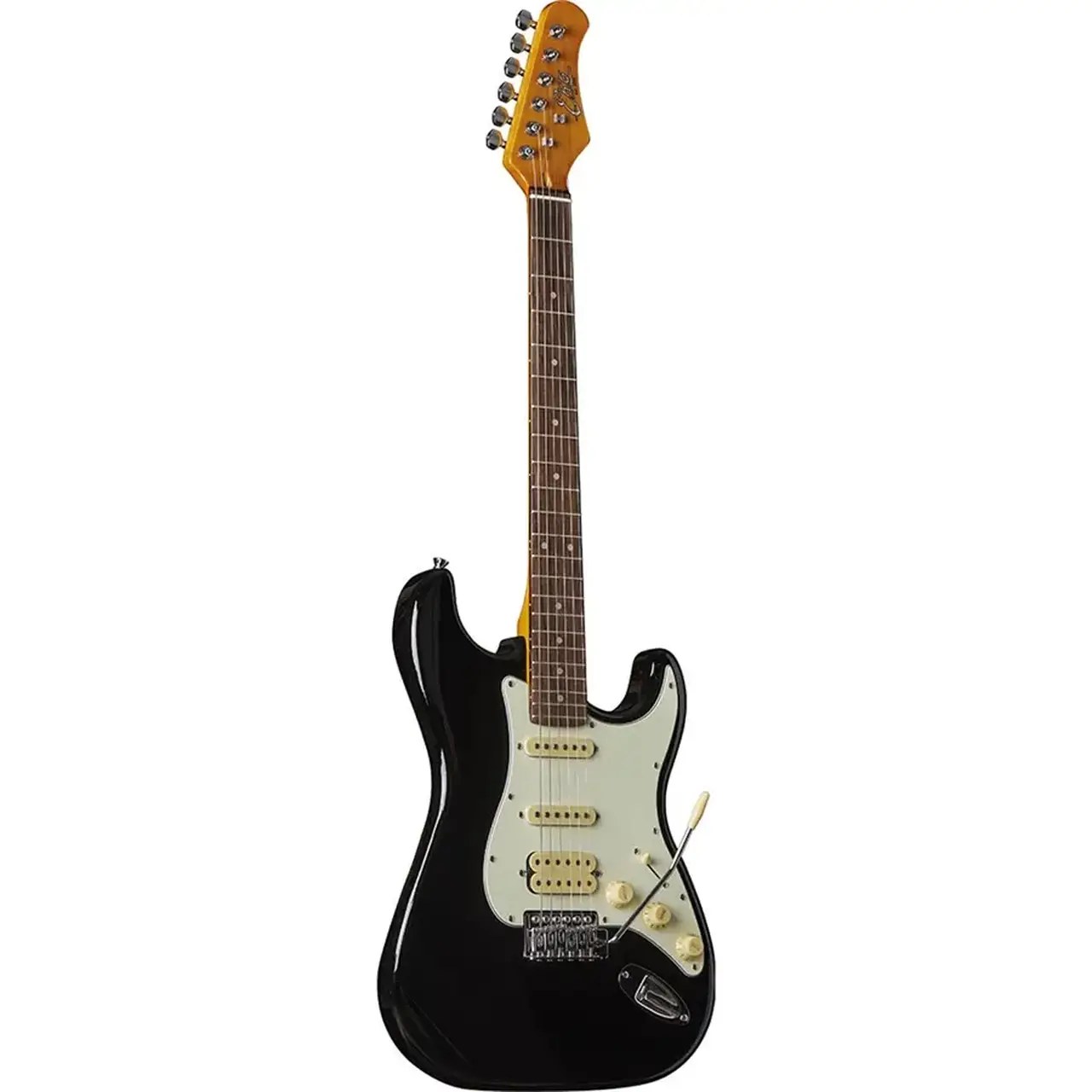 Eko ST-350 Elektro Gitar Black 650 mm HSS