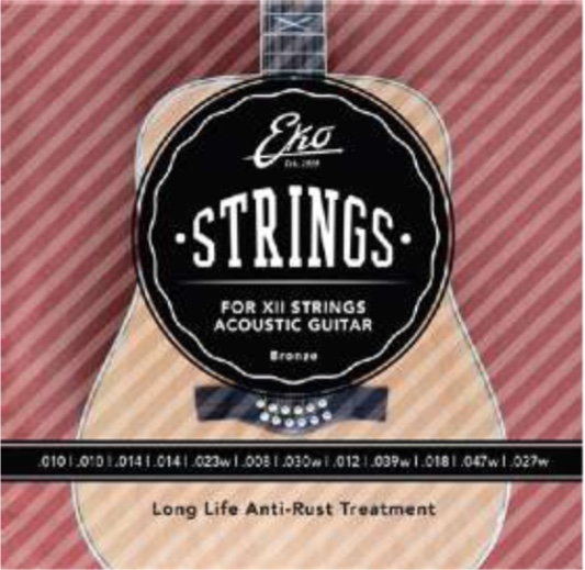 EKO Acoustic 12 Strings 12 Telli Akustik Gitar Teli