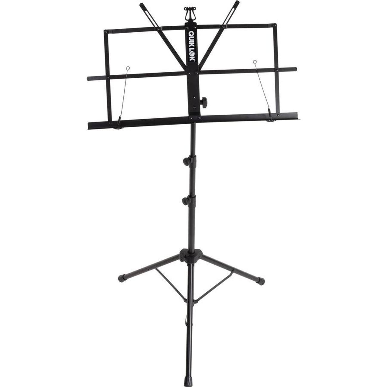 Quik Lok MS/335 Portable Music Stand, Black