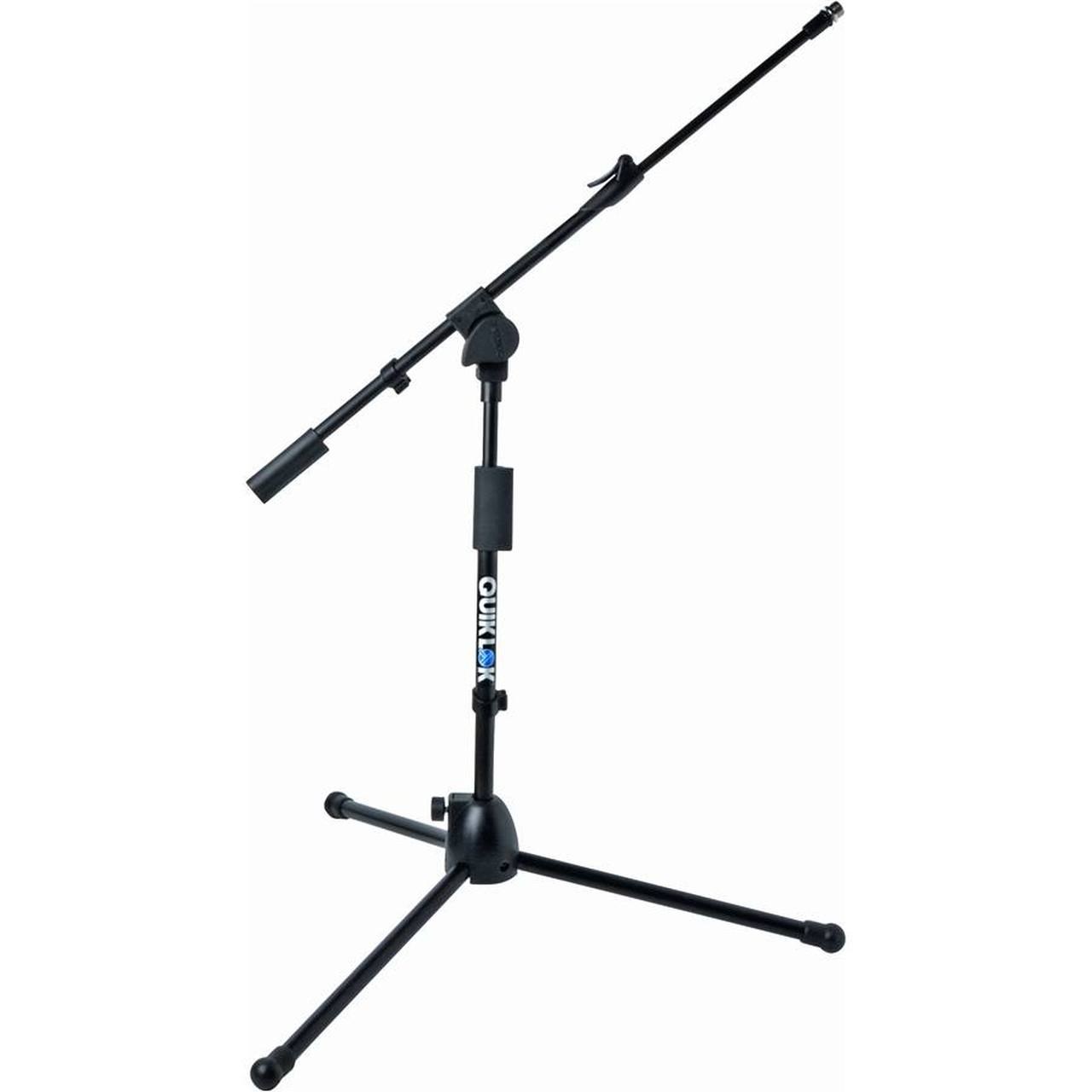 Quik Lok A/306 Short Telescopic Boom Microphone Stand, 41.9–48.9 cm, Black