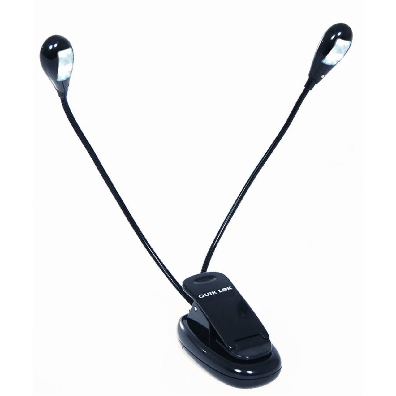 Quik Lok MS/22LED Black 4-LED Music Stand Light