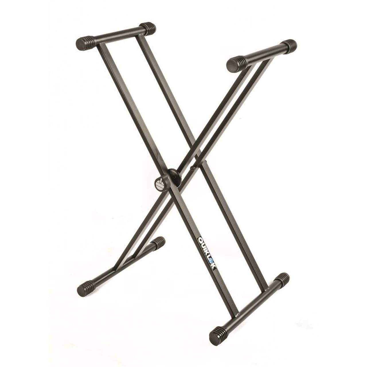 Quik Lok T/20 BK T-Rex Double-Braced Keyboard Stand, Black