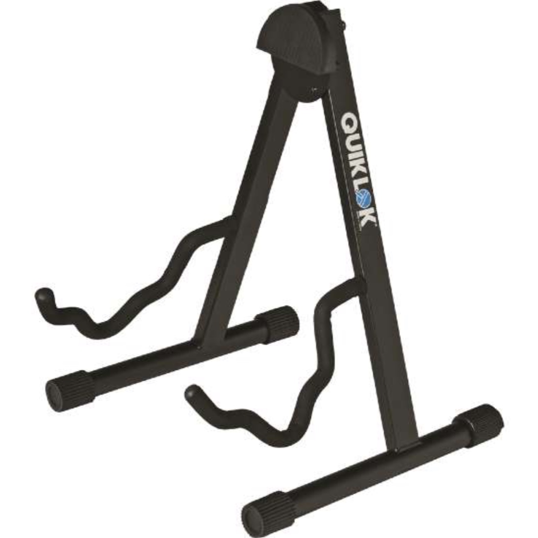 Quik Lok GS/438 Чёрная А-образная стойка для акустической и электрогитары