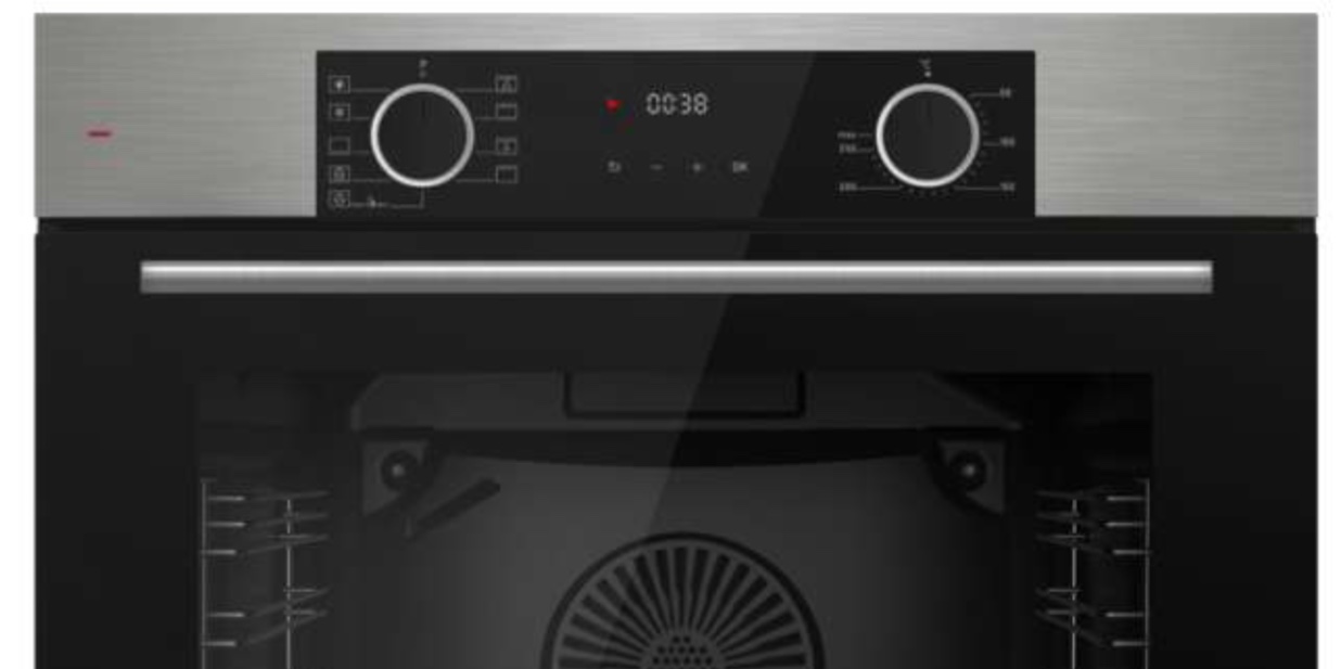 Ferre XE63MI 78 Lt 9 Fonksiyonlu Ankastre Fırın Inox Siyah Cam