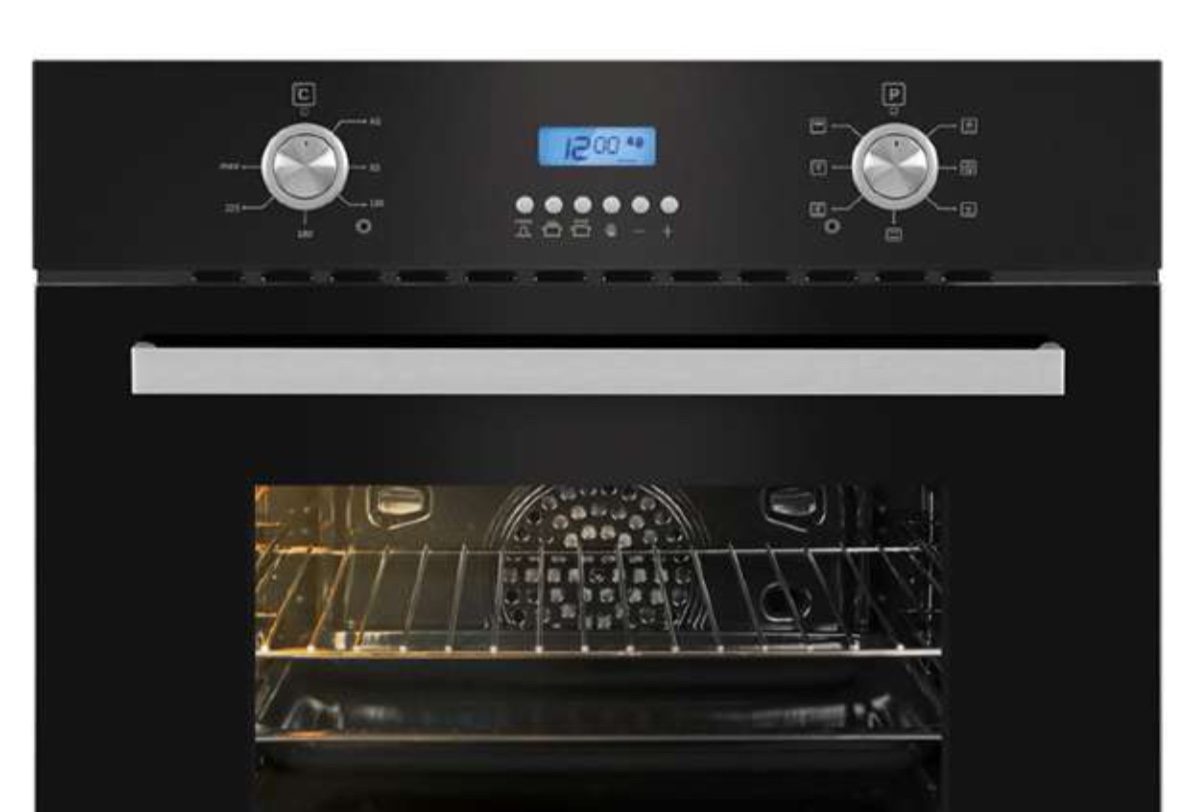 Ferre 7002 BE7-LDG BL 7 Fonksiyonlu Ankastre Fırın Siyah Cam