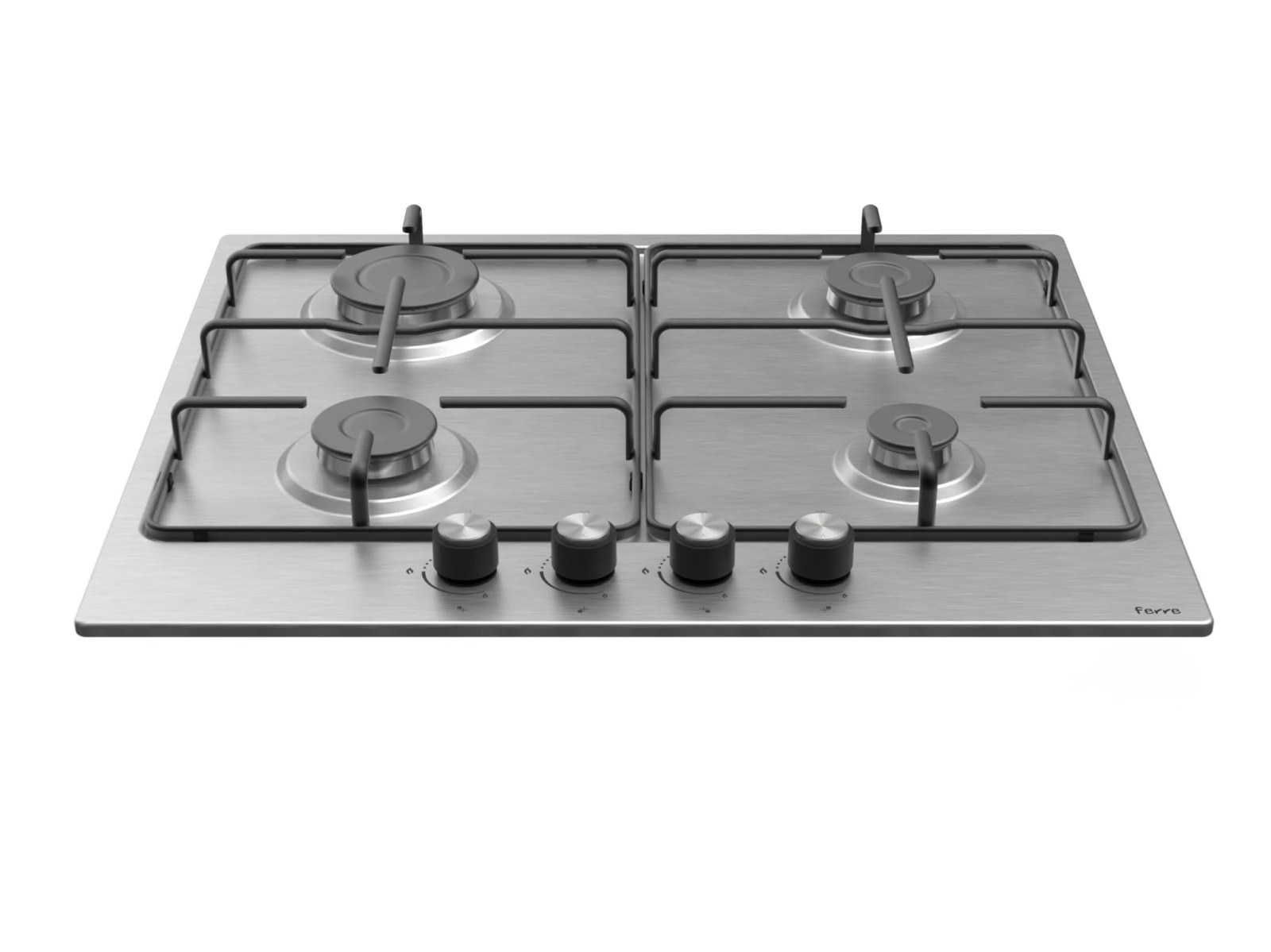 Ferre EL001 60 см, газовая варочная панель Inox