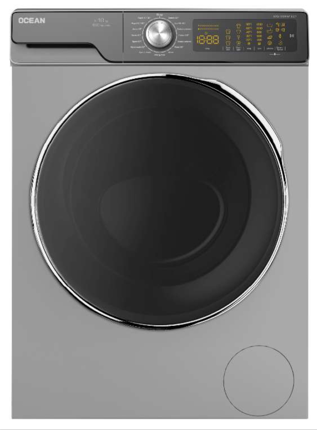 Ocean Vintage Retro Aesthetic Style WFOI 12104 WT S Z 7 10 kg 1200 rpm Gümüş Çamaşır Makinesi
