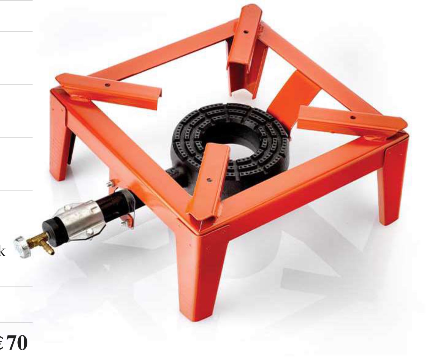 O.M.A.C. MAMMUTH 38 x 38 cm 8.5 kW Gazlı Ocak