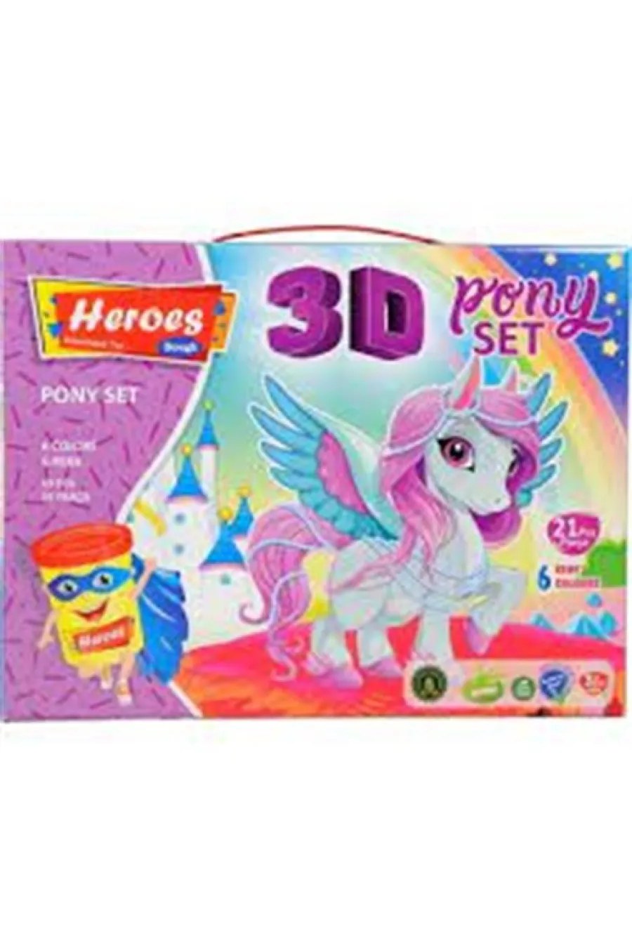 ALPA Heroes 3D Pony Play Dough Set ERN-569