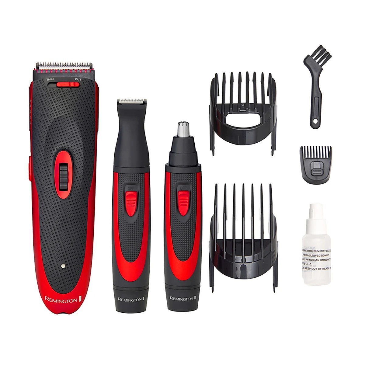 Remington HC905 The Works Gift Pack Red Hair Clipper Kit