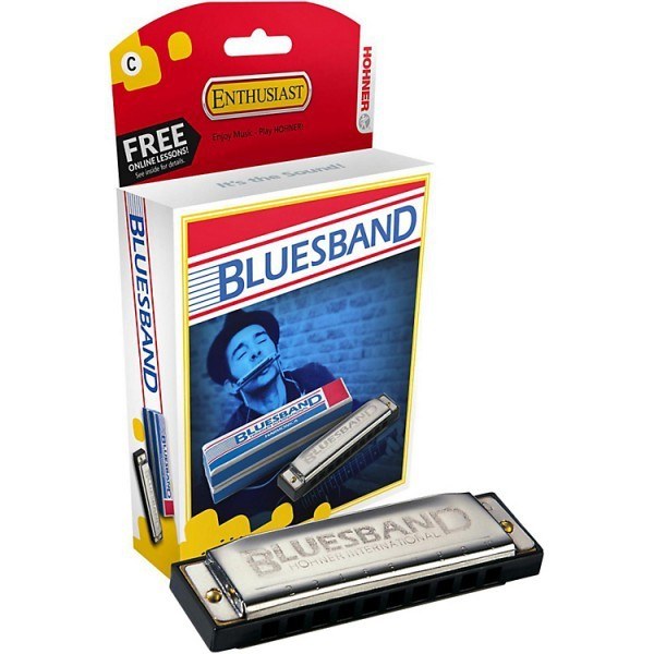 Hohner 559/20C Blues Band: диатоническая губная гармоника, C, 10 отверстий, чёрная