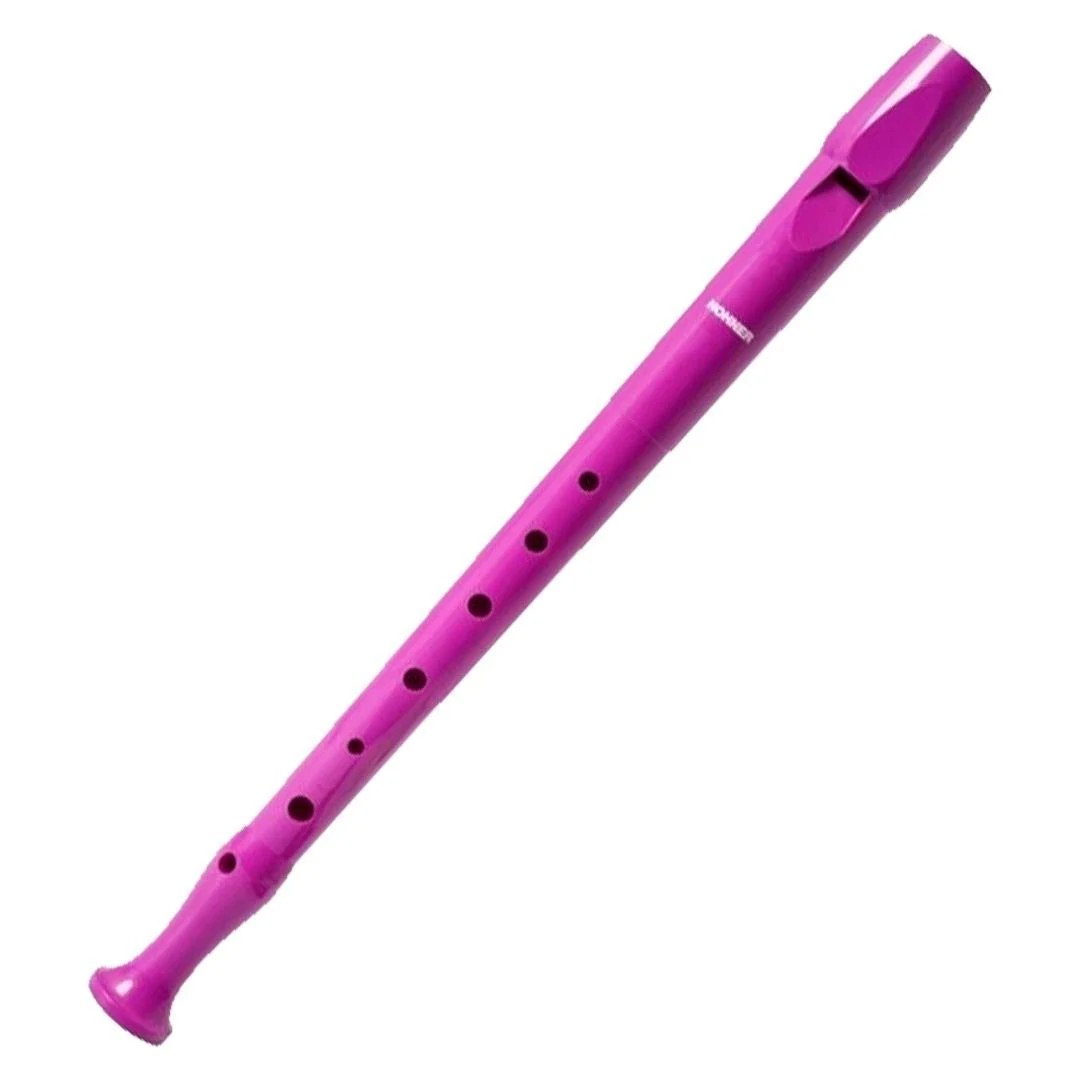 HOHNER Melody Line Coloured Edition C-Soprano Blok Flüt Sıcak Pembe Alman Sistem