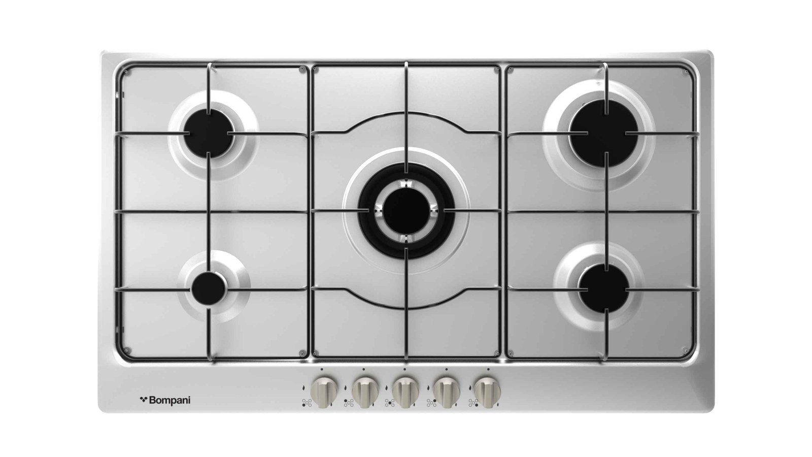 Bompani BO 293 MB Italia 90 cm Inox 5 Gözlü Gazlı Ocak
