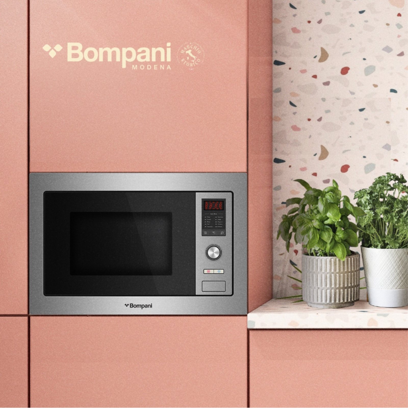 Bompani BO243MX Skyline Ankastre Mikrodalga Fırın 25 L 900 W