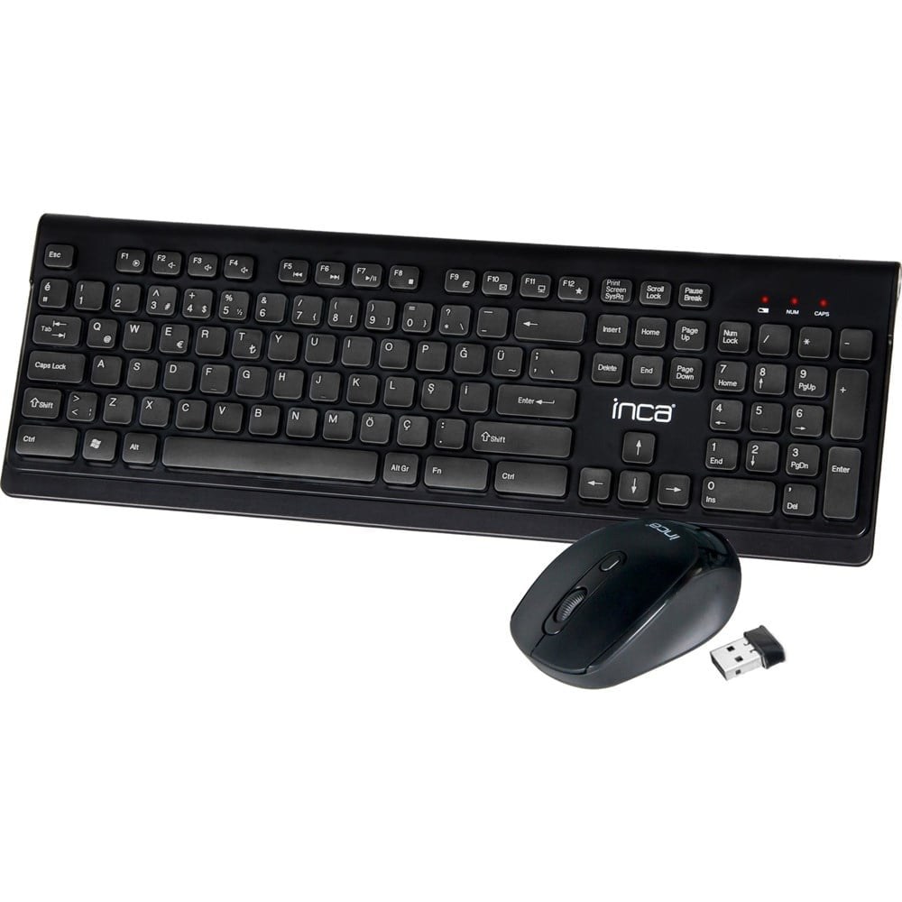 INCA IWS-539T Kablosuz Klavye Mouse Seti.