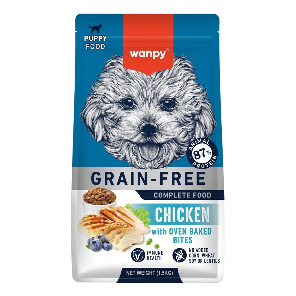 Wanpy Grain Free Complete Food For Puppy Chicken Recipe 1,5 кг