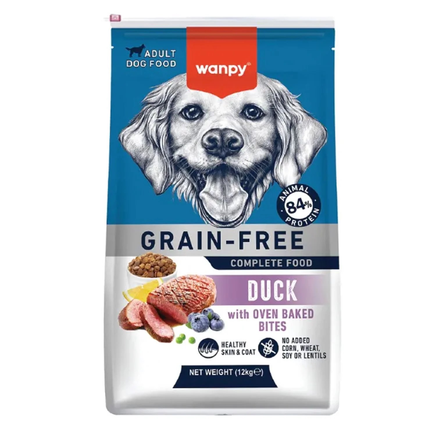 Wanpy Grain Free Complete Food for Adult Dog Duck Recipe 12 кг