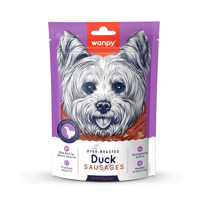 Wanpy Duck Sausage Dog Treats 100 g